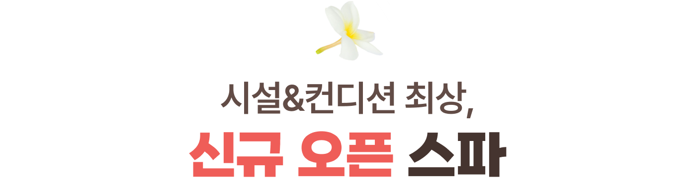 시설&컨디션 최상, 신규 오픈 스파